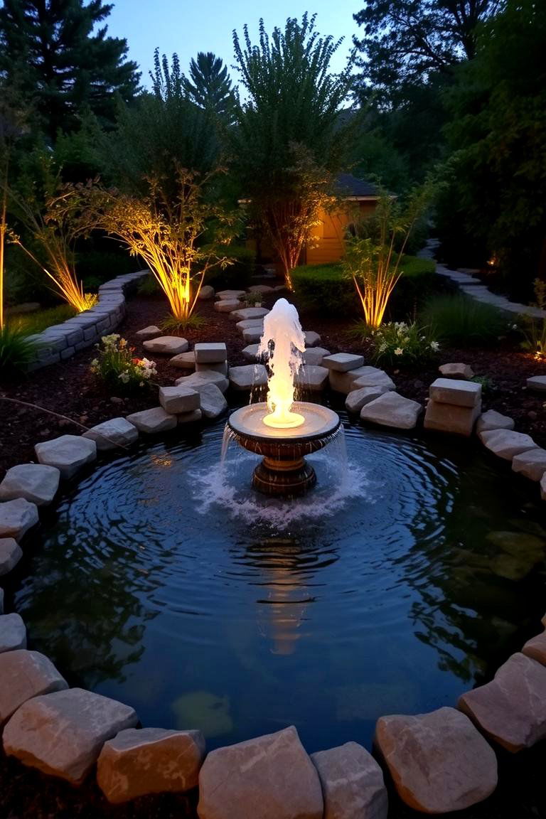 Water Feature Paradise - 24 L Shaped Backyard Ideas