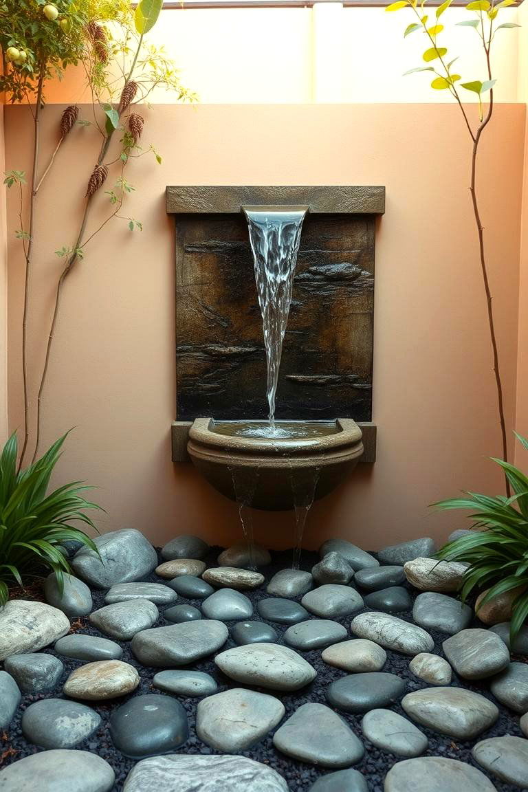 Water Feature Serenity - 24 Small Backyard Patio Ideas