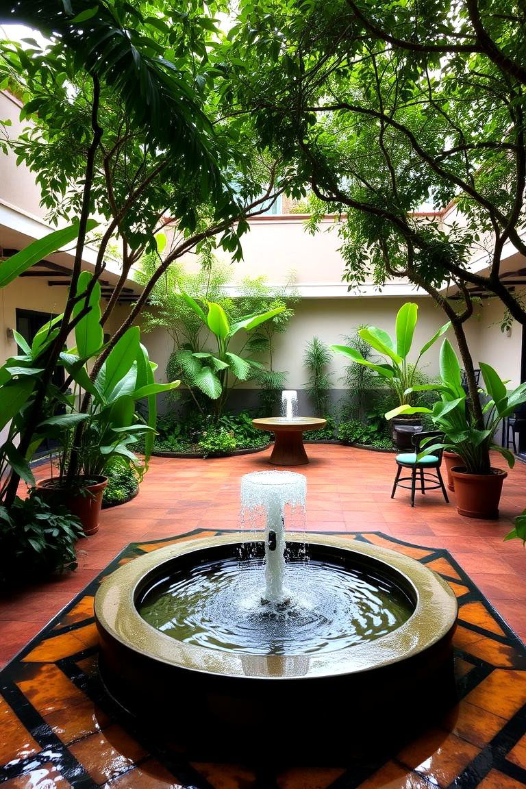 Water Feature Serenity - 24 Terrace Design Ideas