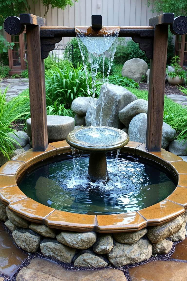 Water Feature Wishing Well - 24 Outdoor Wishing Well Garden Ideas