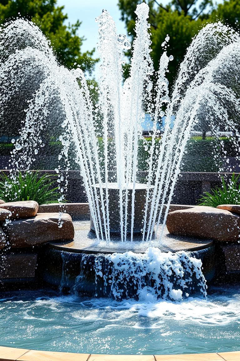 Water Jet Feature Waterfall - 24 Small Pool Waterfall Ideas