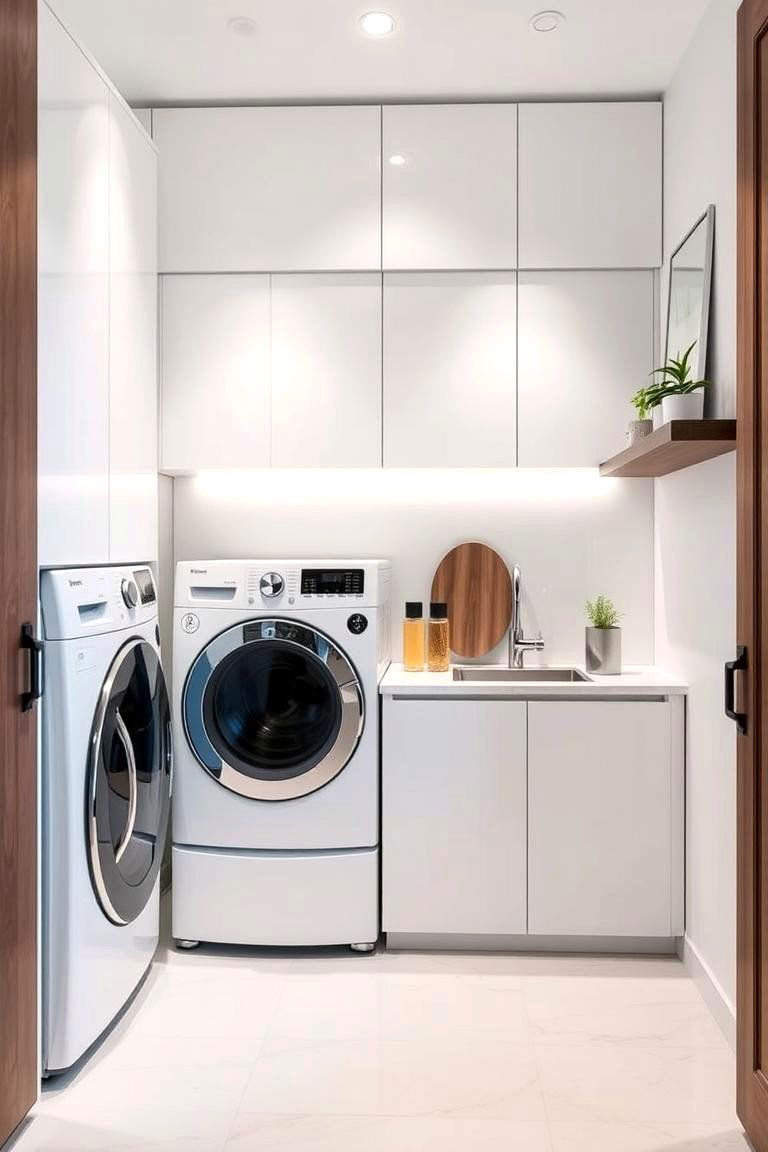 Water Resistant Acrylic Countertops for Practical Performance - 24 Laundry Room Countertop Ideas