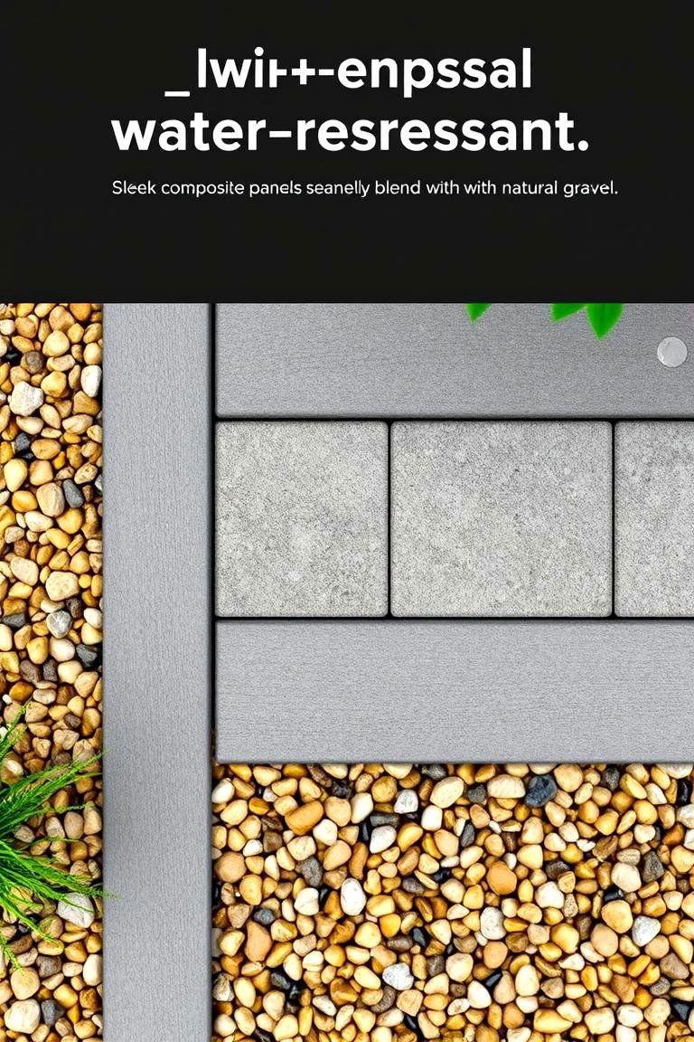 Water Resistant Composite Edging - 24 Gravel Driveway Edging Ideas
