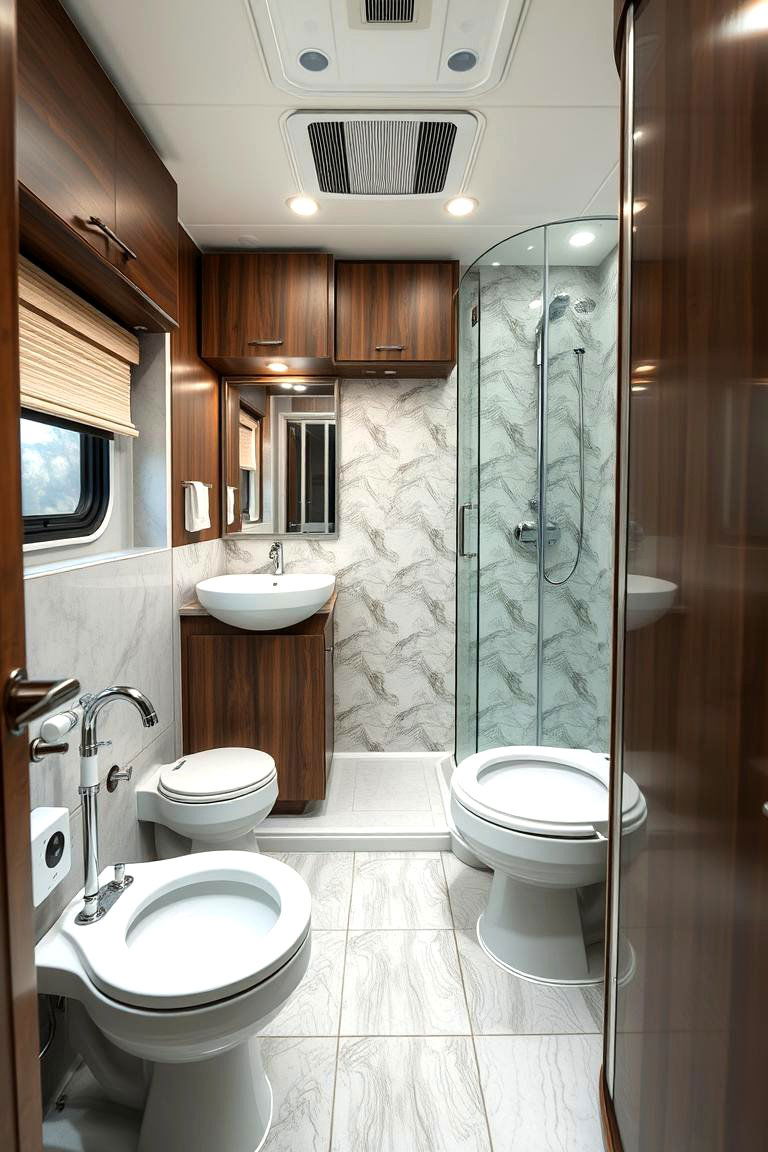 Water Saving Innovations - 24 Small Rv Bathroom Ideas