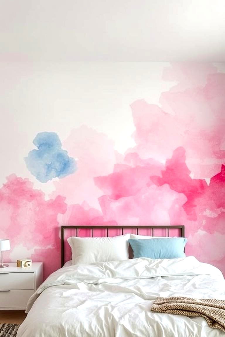 Watercolor Dreamscape - 24 Bedroom Wall Painting Ideas