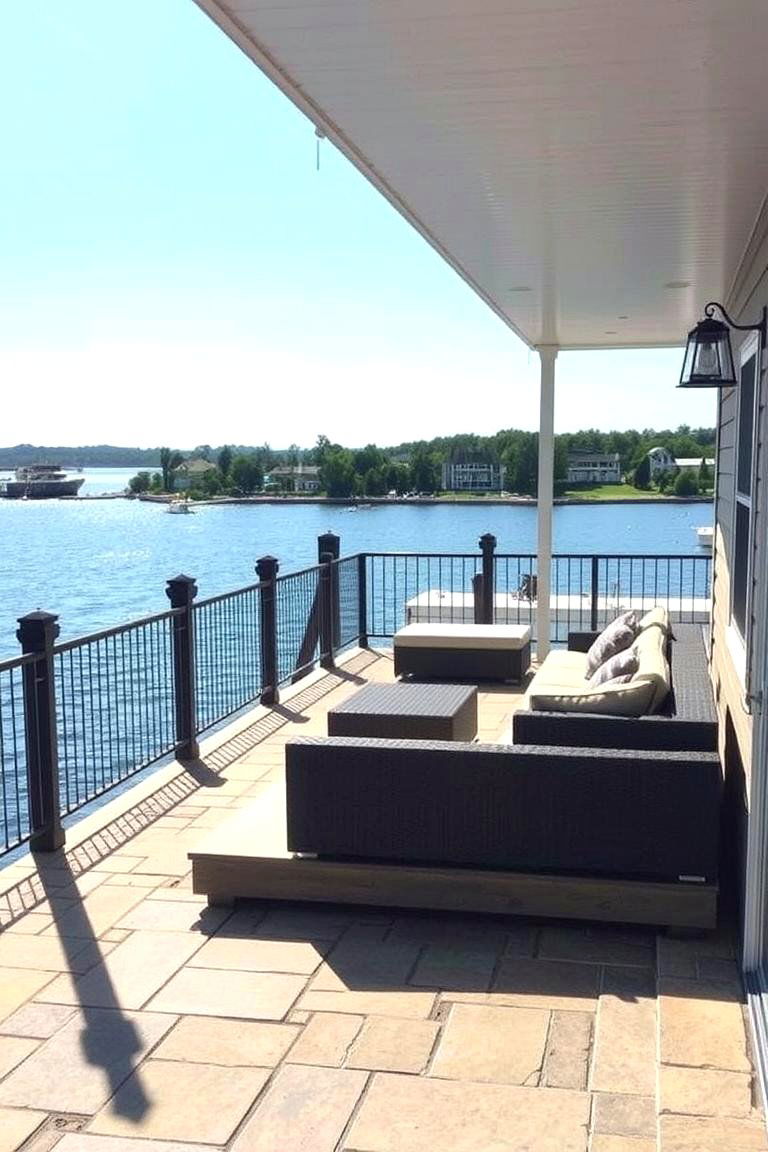 Waterfront Covered Deck Retreat - 24 Covered Deck Ideas