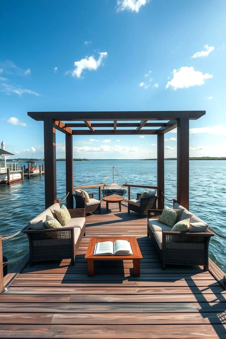 Waterfront Dock Reading Nook - 24 Outdoor Reading Nook Ideas