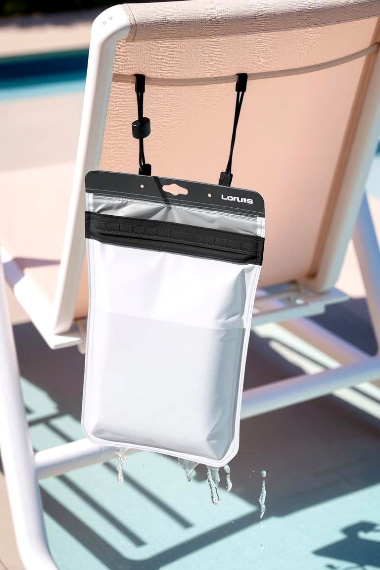 Waterproof Pouches for Pool Essentials - 24 Pool Storage Ideas