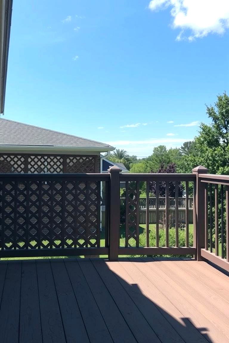 Weather Resistant Composite Lattice - 24 Deck Lattice Ideas