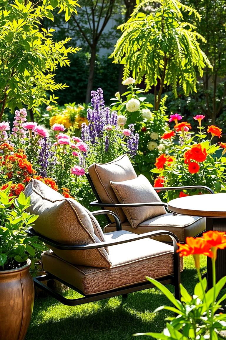 Weather Resistant Fabric Seating - 24 Garden Furniture Ideas