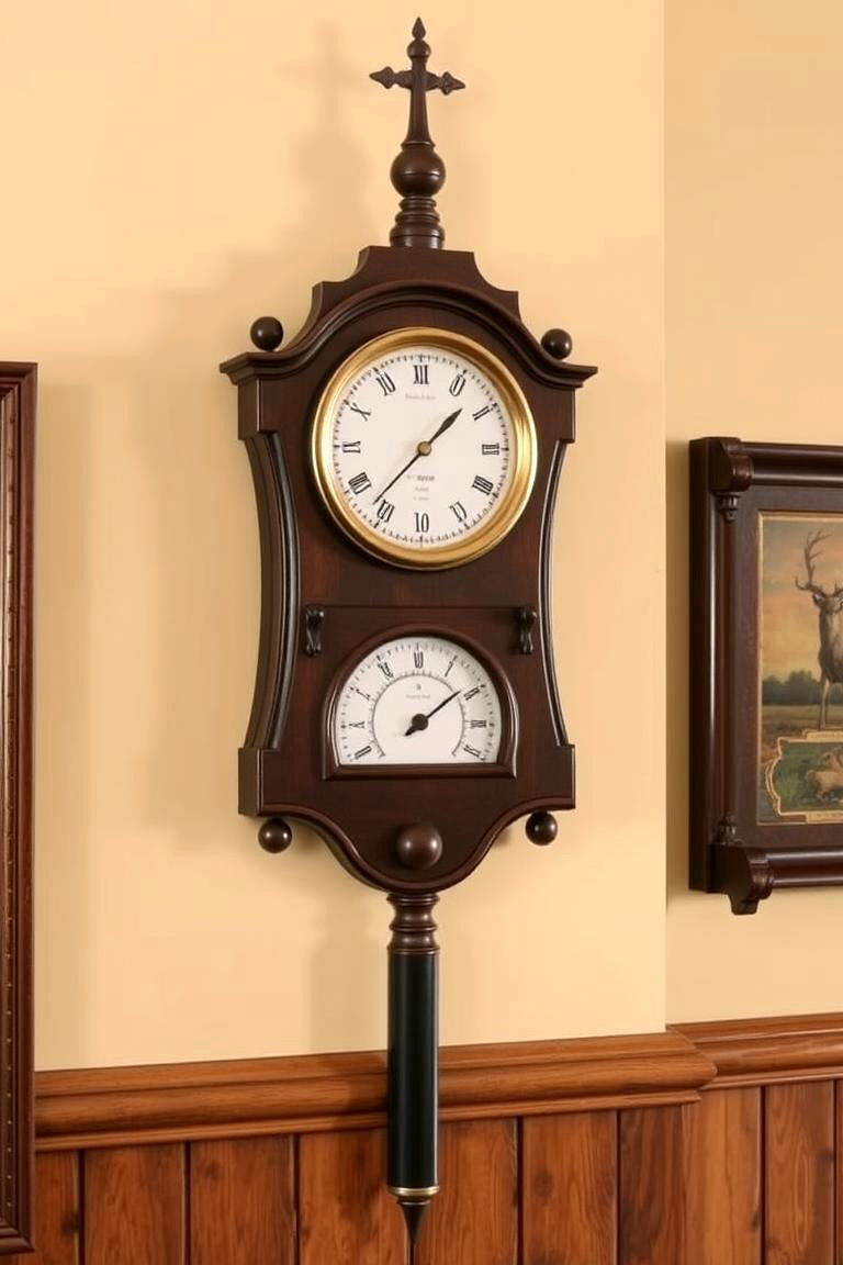 Weather Station Display - 24 Hunting Room Ideas