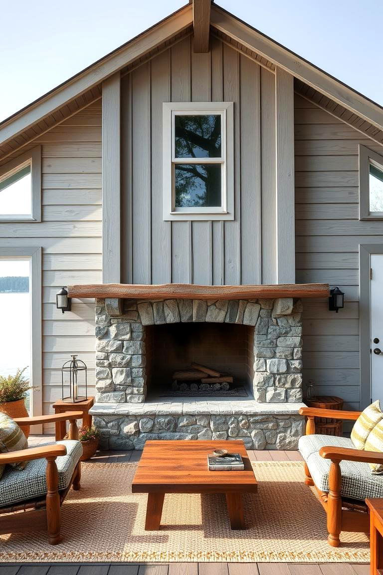 Weathered Gray - 24 Lake House Exterior Colors Ideas
