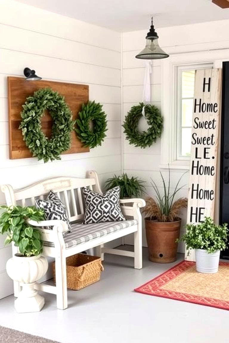 Weathered Leather Accents - 24 Farmhouse Decor Ideas