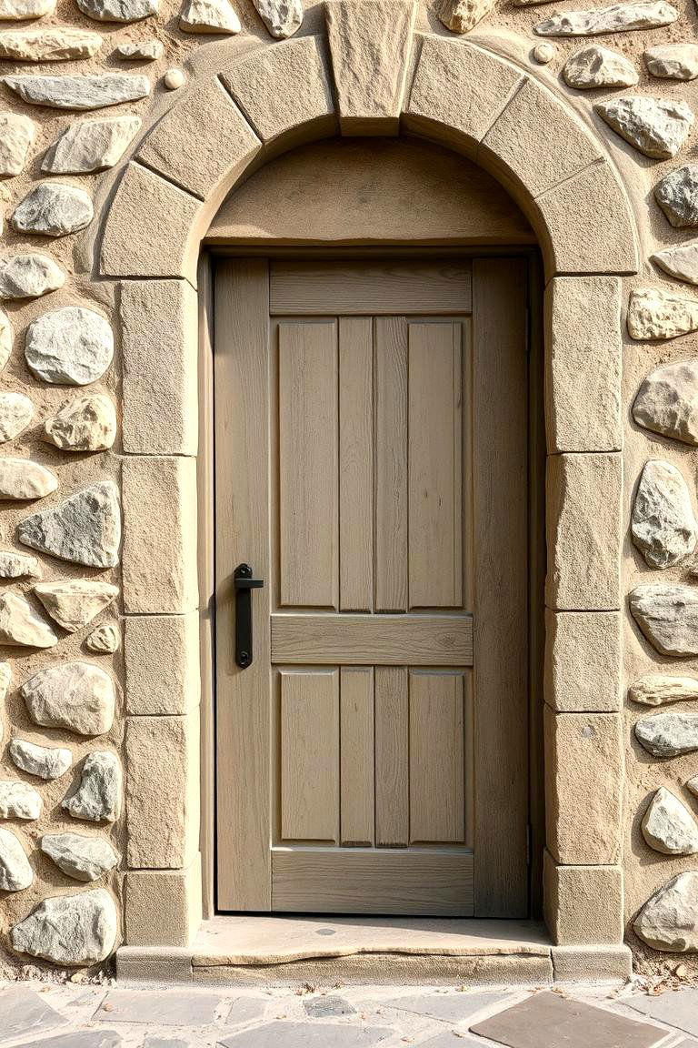 Weathered Stone Surround - 24 Spanish Style Front Door Ideas