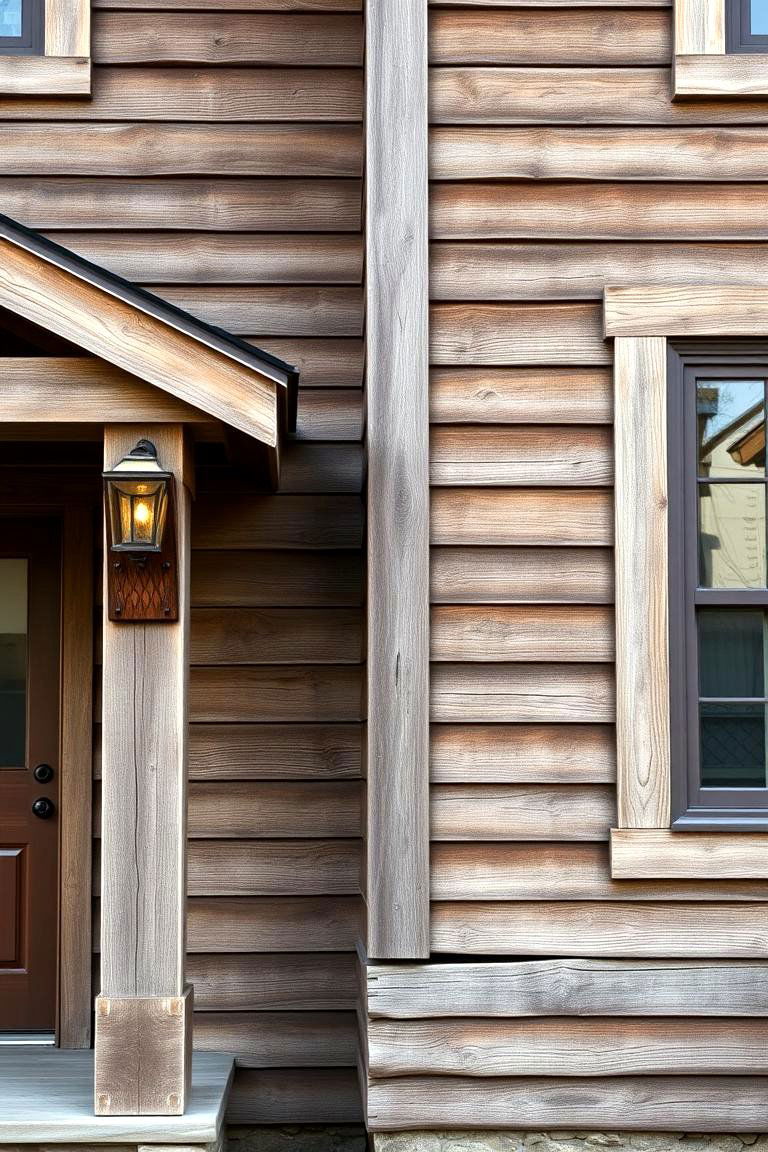 Weathered Timber Cladding - 24 Craftsman Style House Exterior Ideas