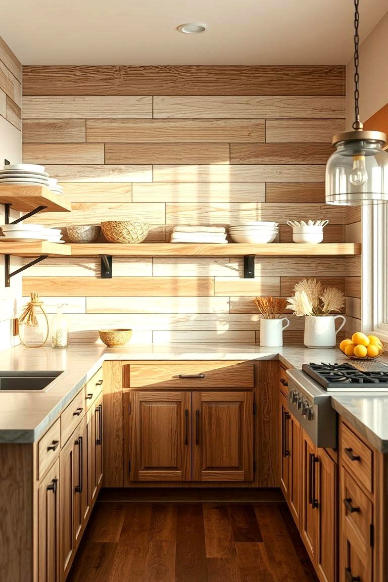 Weathered Wood Details - 24 coastal kitchen ideas