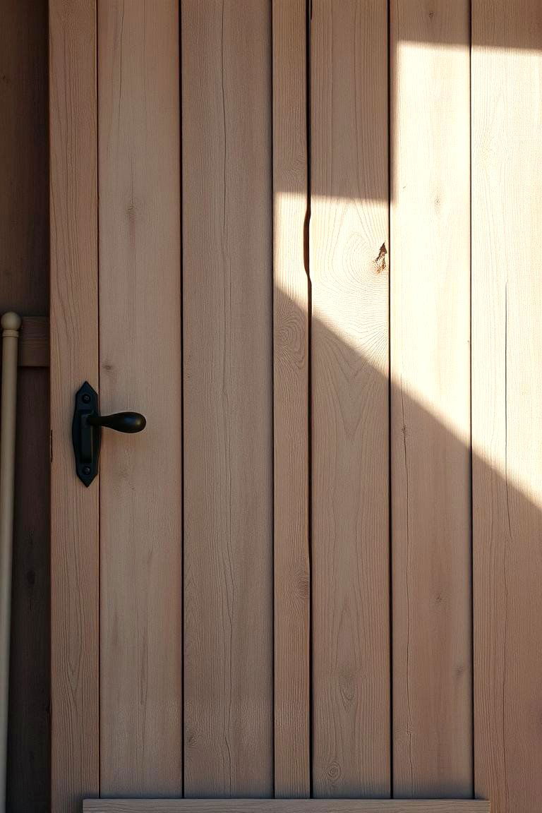 Weathered Wood Finish - 24 Farmhouse Front Door Ideas