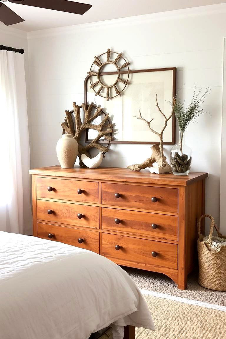 Weathered Wood Furniture - 24 Coastal Bedroom Ideas
