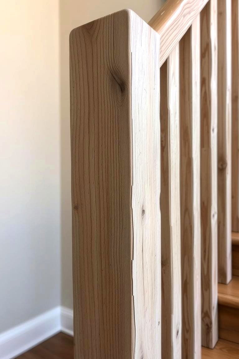 Weathered Wood Railings for a Distressed Timeless Look - 24 Farmhouse Rustic Stair Railing Ideas