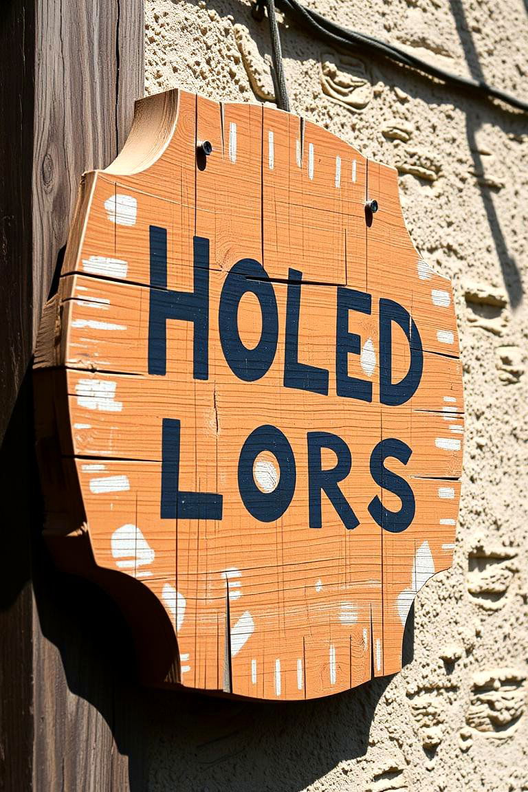 Weathered Wooden Signage - 24 Rustic Wall Decor Ideas