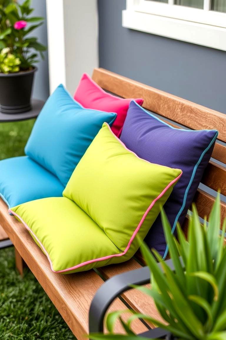 Weatherproof Garden Cushions - 24 Small Patio Ideas