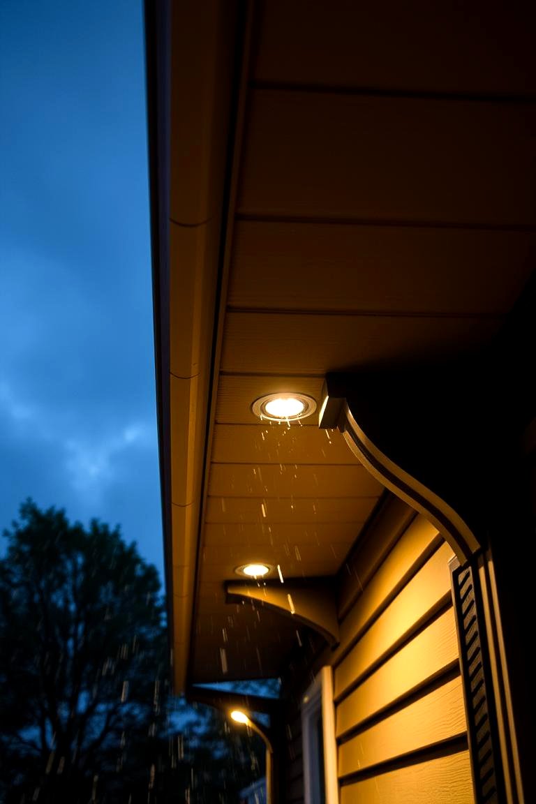 Weatherproof Soffit Lighting Systems for All Season Use - 24 Soffit Lighting Ideas