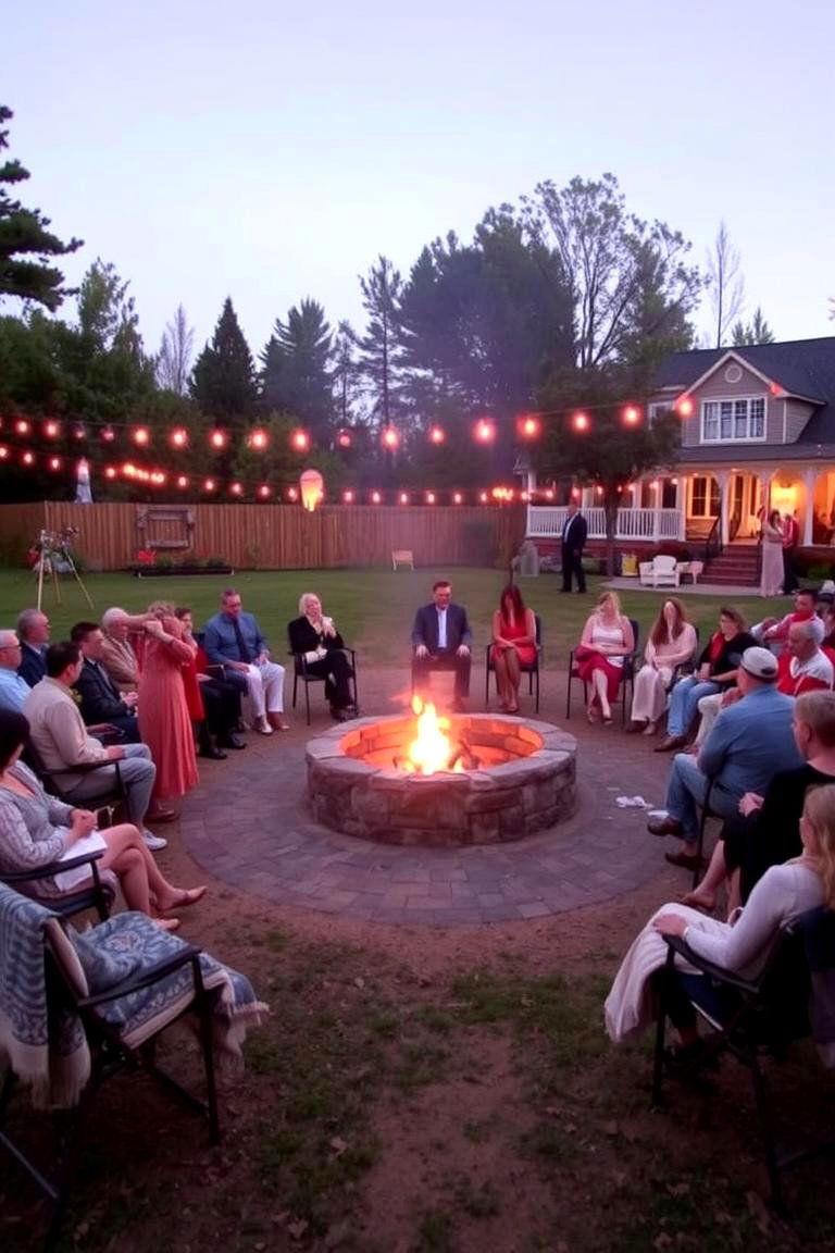 Wedding Fire Pit - 24 Backyard Wedding Ideas
