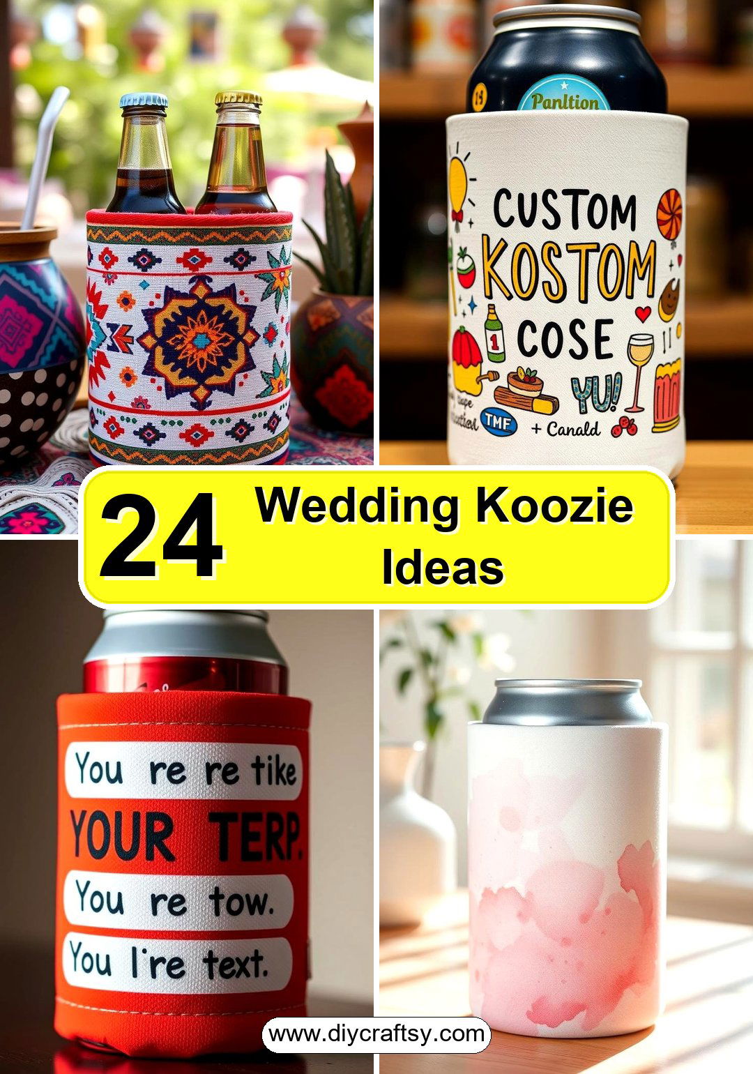 Wedding Koozie Ideas