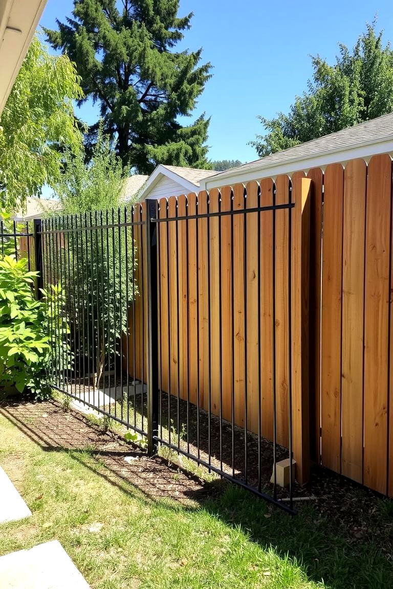 Weighing DIY Installation Considerations - 24 Metal and Wood Fence