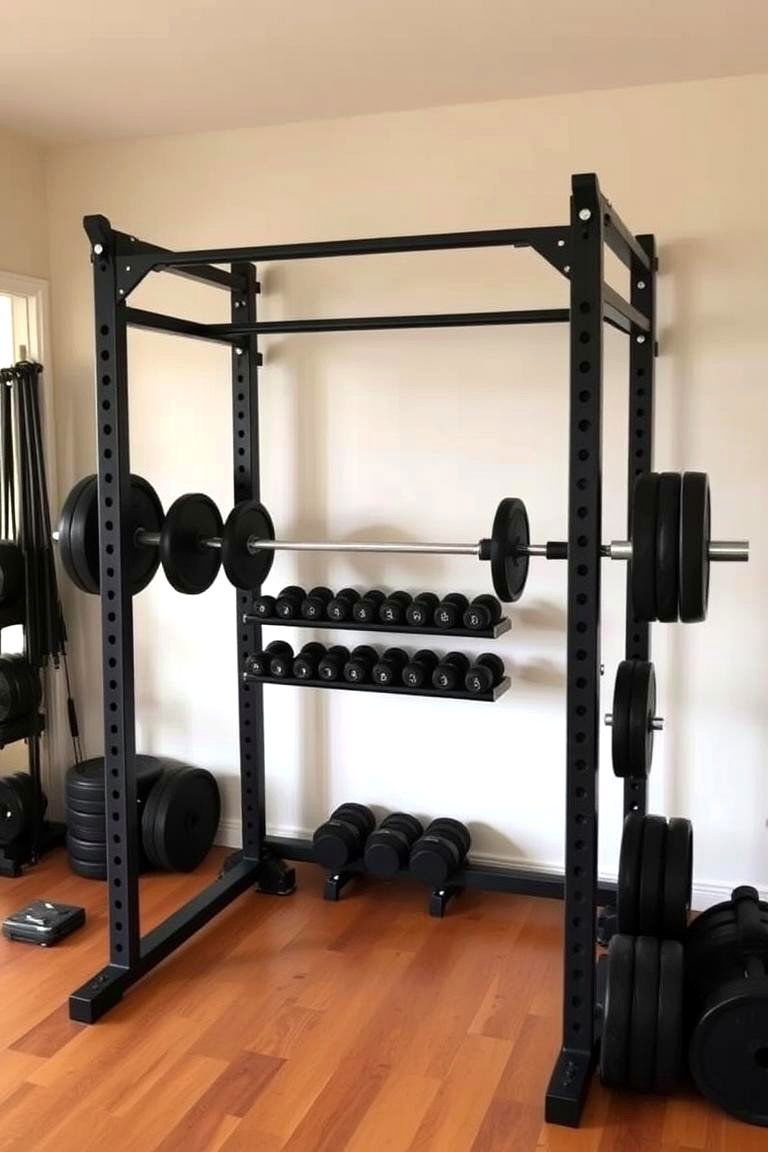 Weightlifting Station - 24 Home Gym Ideas