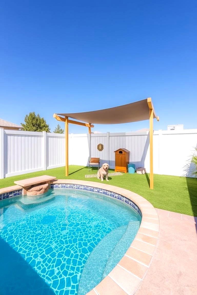 Welcoming Pet Friendly Design - 24 Pool Landscaping Ideas