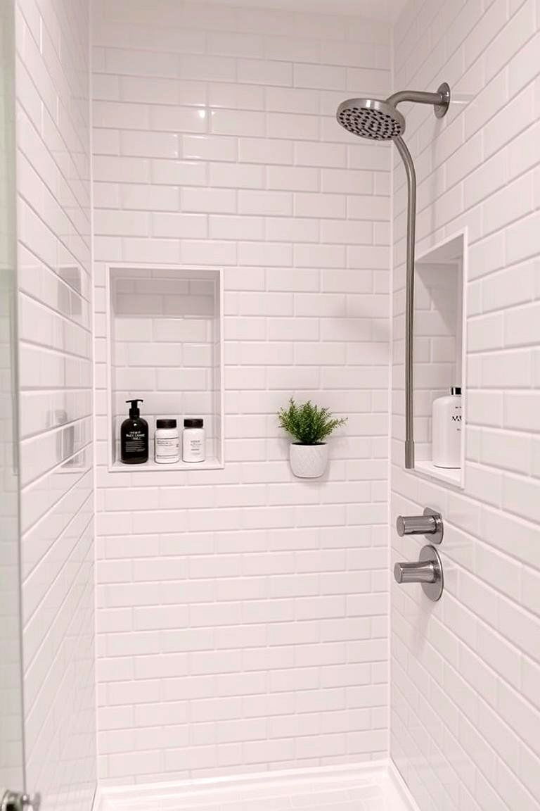 Wet Room with Built in Niches - 24 Wet Room Ideas