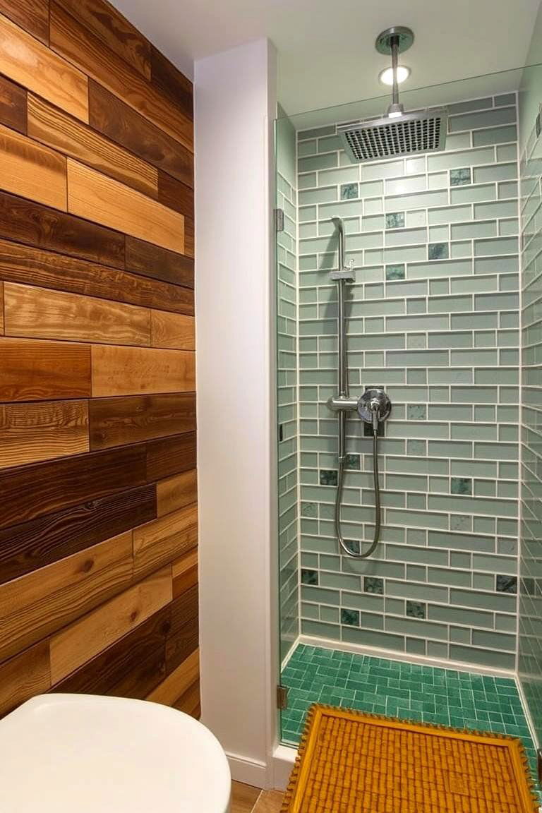 Wet Room with Eco Friendly Materials - 24 Wet Room Ideas