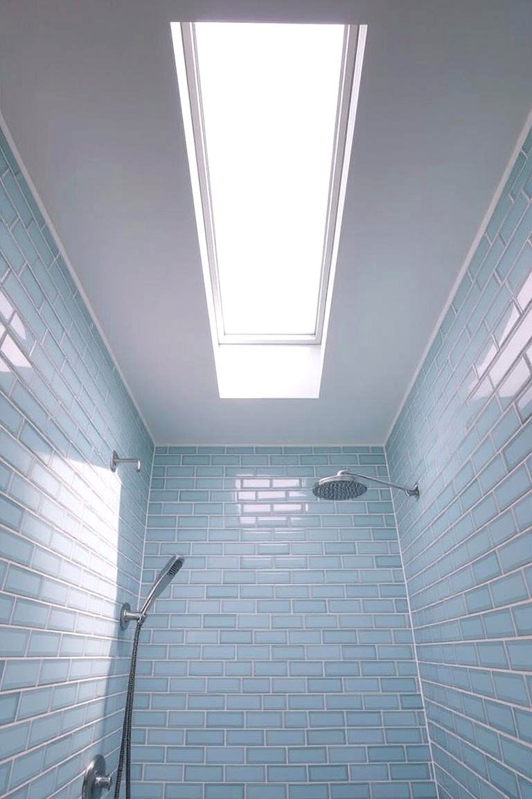 Wet Room with a Skylight - 24 Wet Room Ideas
