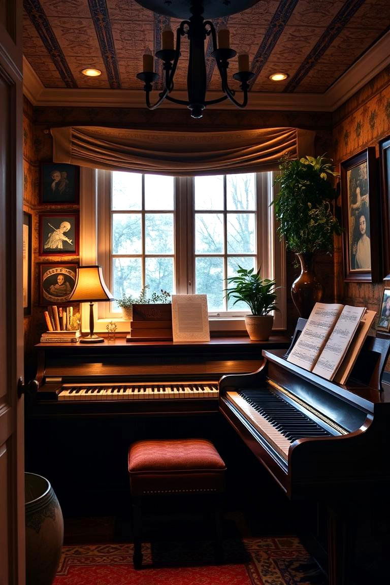 What an Intimate Piano Haven - 24 Piano Room Ideas