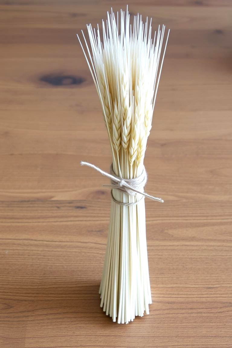 Wheat Sheaves Tied with Twine - 24 Rustic Wedding Centerpieces