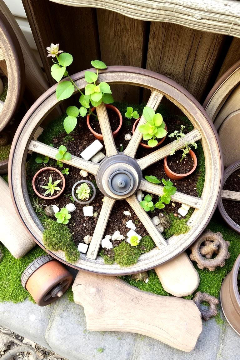Wheel of Fortune Fairy Garden - 24 Fall Bedroom Decor Ideas