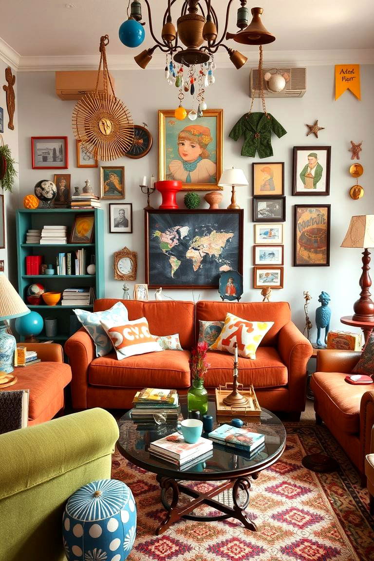 Whimsical Accessory Assemblage - 24 Maximalist Living Room Design Ideas