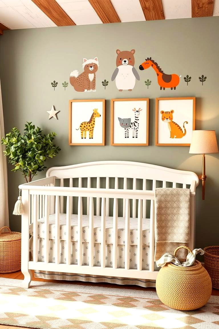 Whimsical Animal Motifs - 24 Farmhouse Nursery Ideas