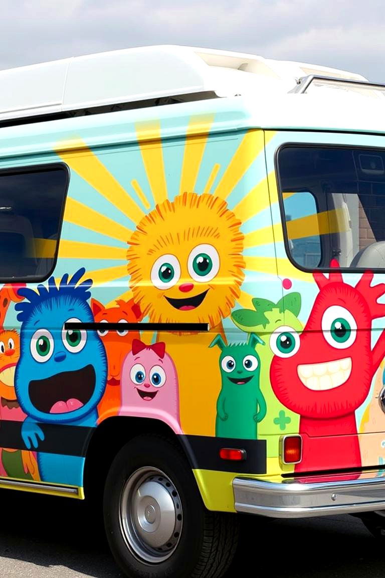 Whimsical Animals - 24 70s Van Art Ideas