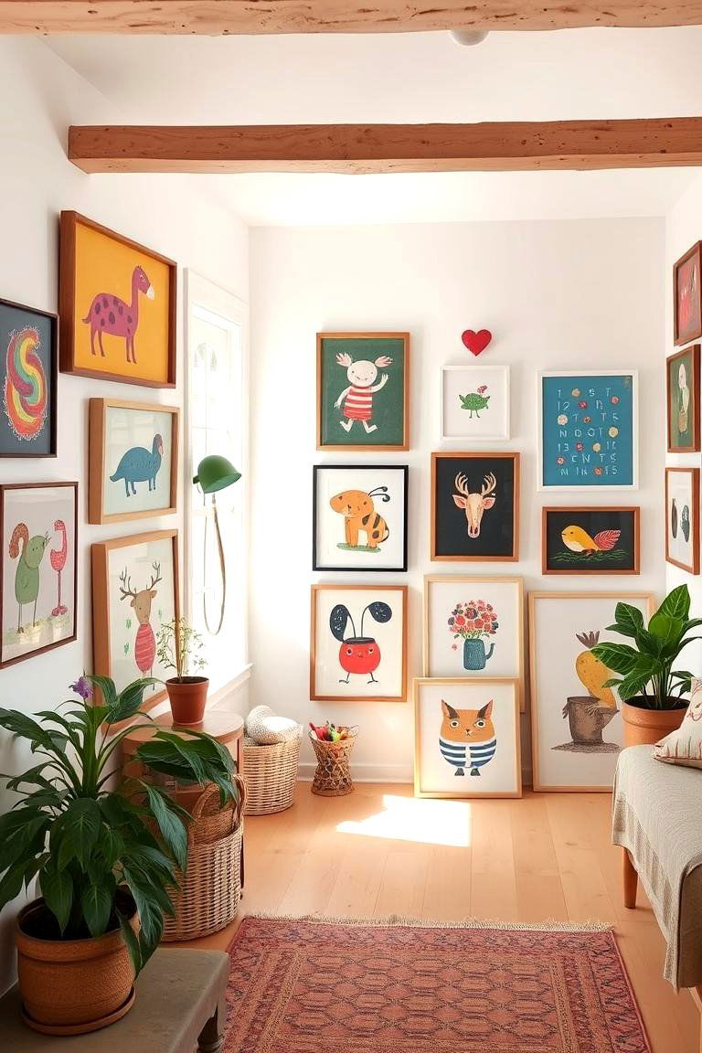 Whimsical Artwork Collections - 24 Cottage Decorating Ideas