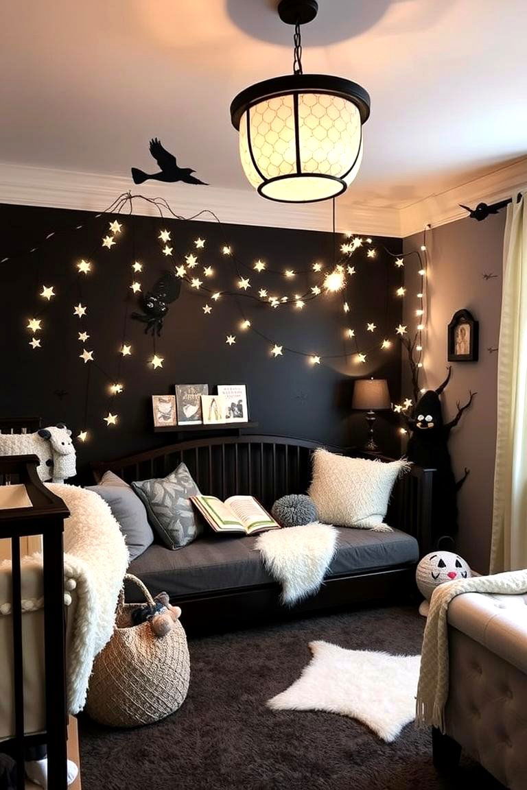 Whimsical Black Story Corner - 24 Black Nursery Ideas