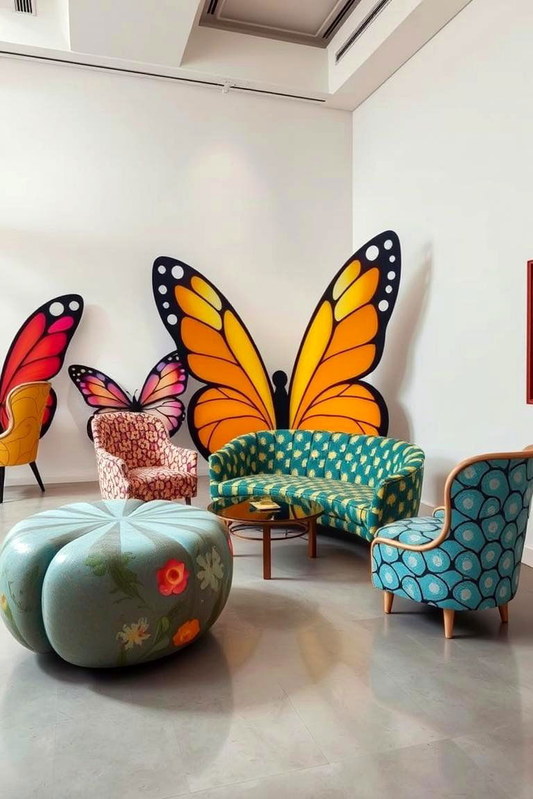 Whimsical Butterfly Wing Furniture - 24 Butterfly-themed Room Ideas