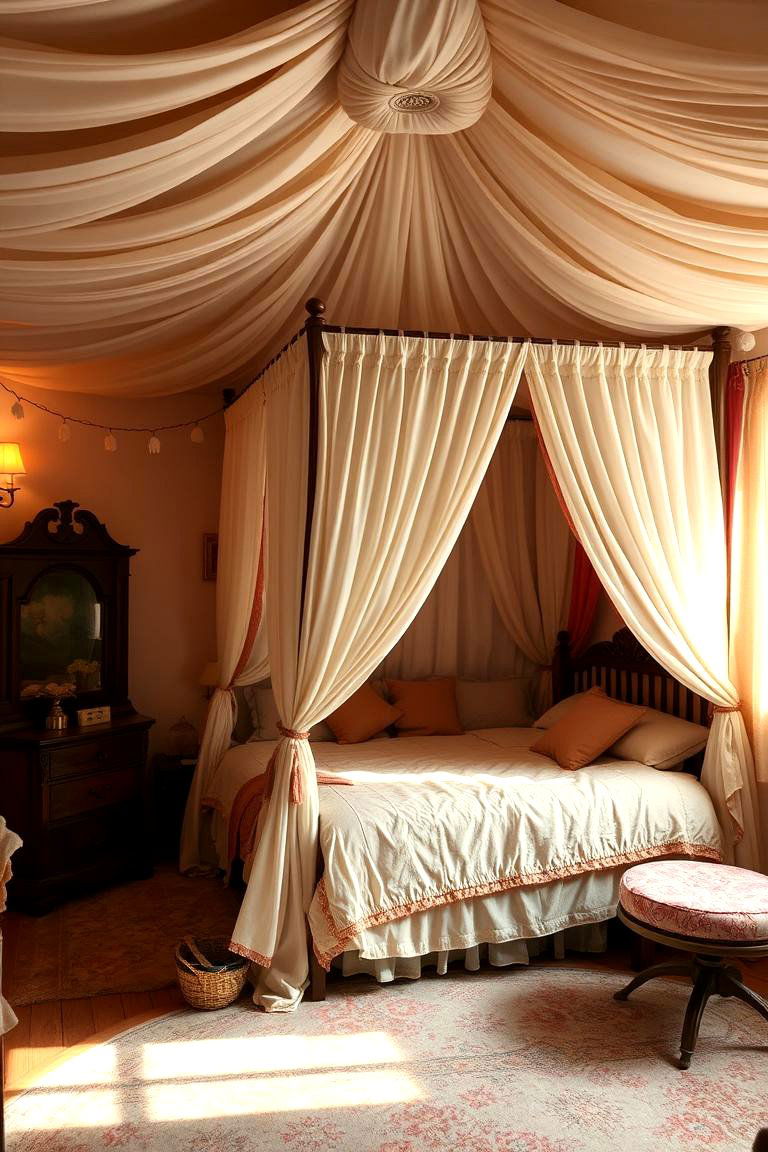 Whimsical Canopy Beds and Tented Corners - 24 Boho Teen Bedroom Ideas