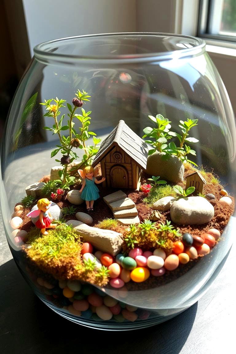 Whimsical Fairy Garden Terrarium - 24 Terrarium Ideas