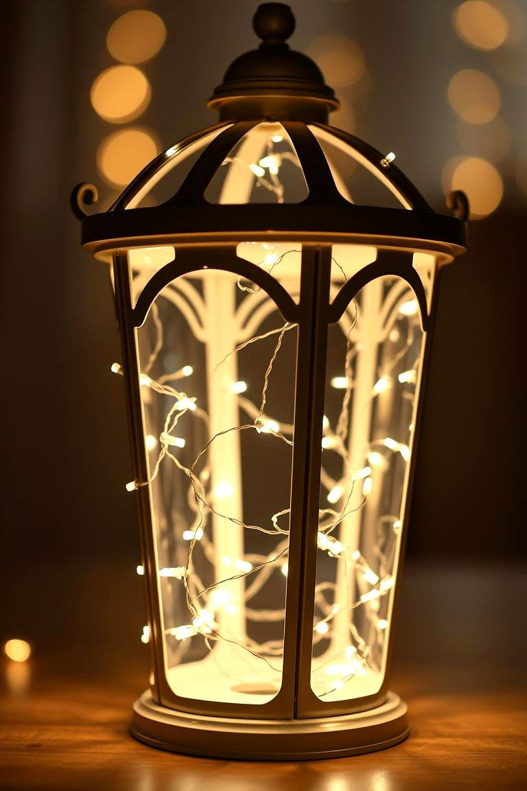 Whimsical Fairy Light Lantern - 24 Lantern Centerpiece Ideas