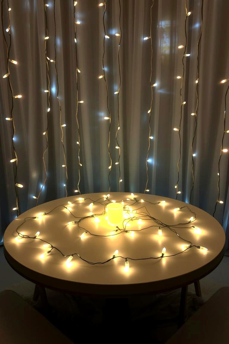 Whimsical Fairy Lights - 24 Round Table Decor Ideas