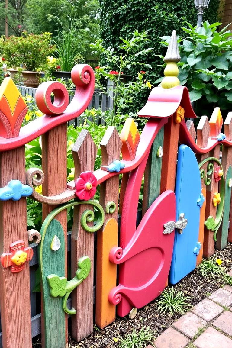 Whimsical Fairy Tale Border - 24 Decorative Fence Ideas
