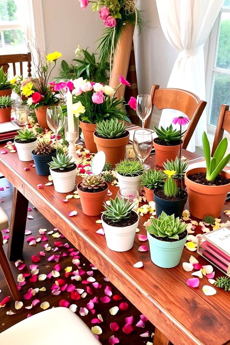 Whimsical Garden Flair - 24 Wedding Table Decoration Ideas