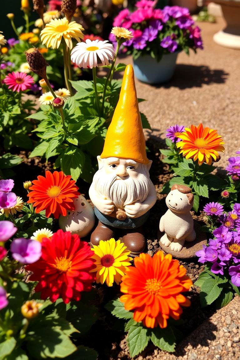 Whimsical Garden Gnome Feature - 24 Garden Centerpiece Ideas